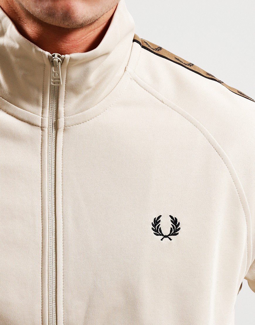 Fred Perry Contrast Tape Track Top Oatmeal/Shadow Terraces Menswear