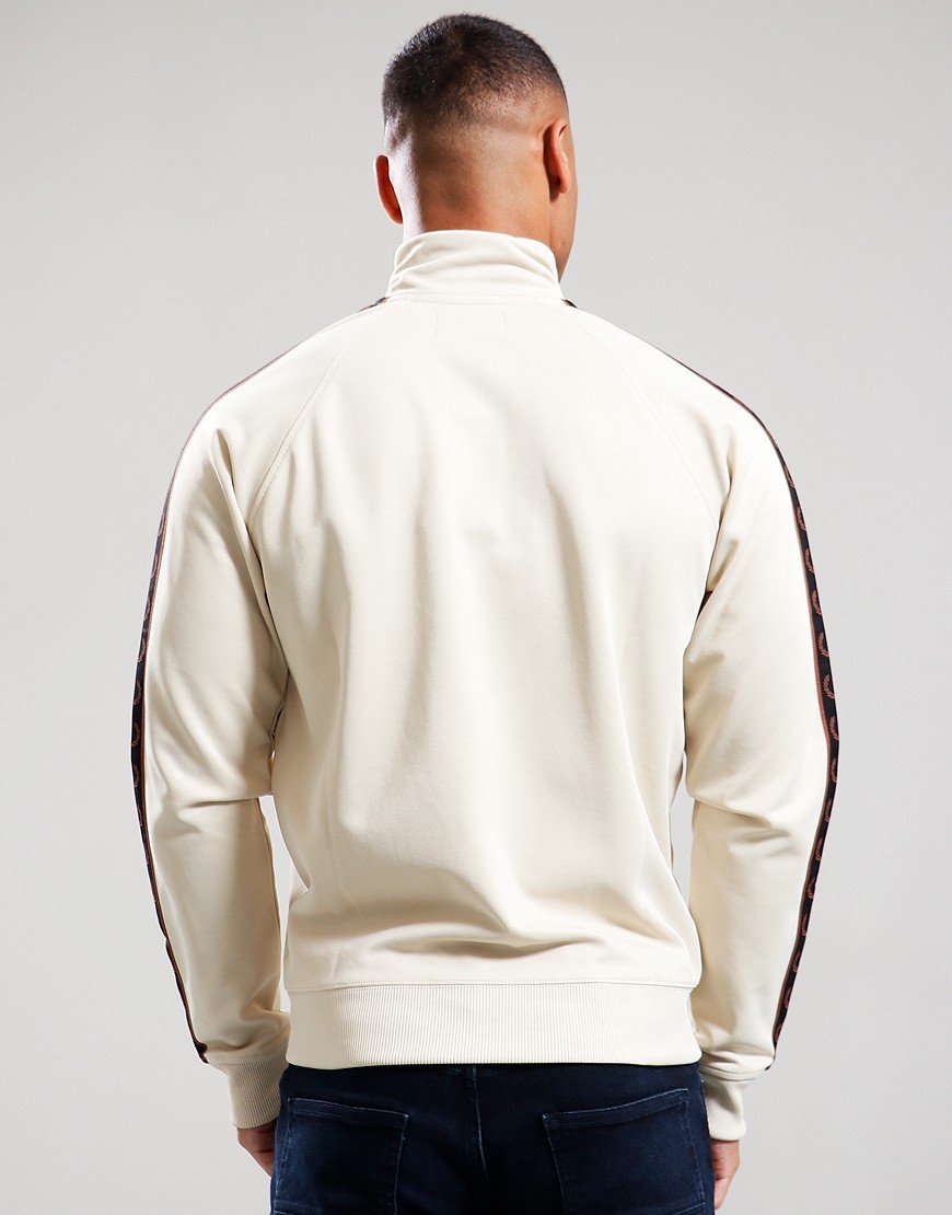 Fred Perry Contrast Tape Track Top Oatmeal/Whiskey Brown
