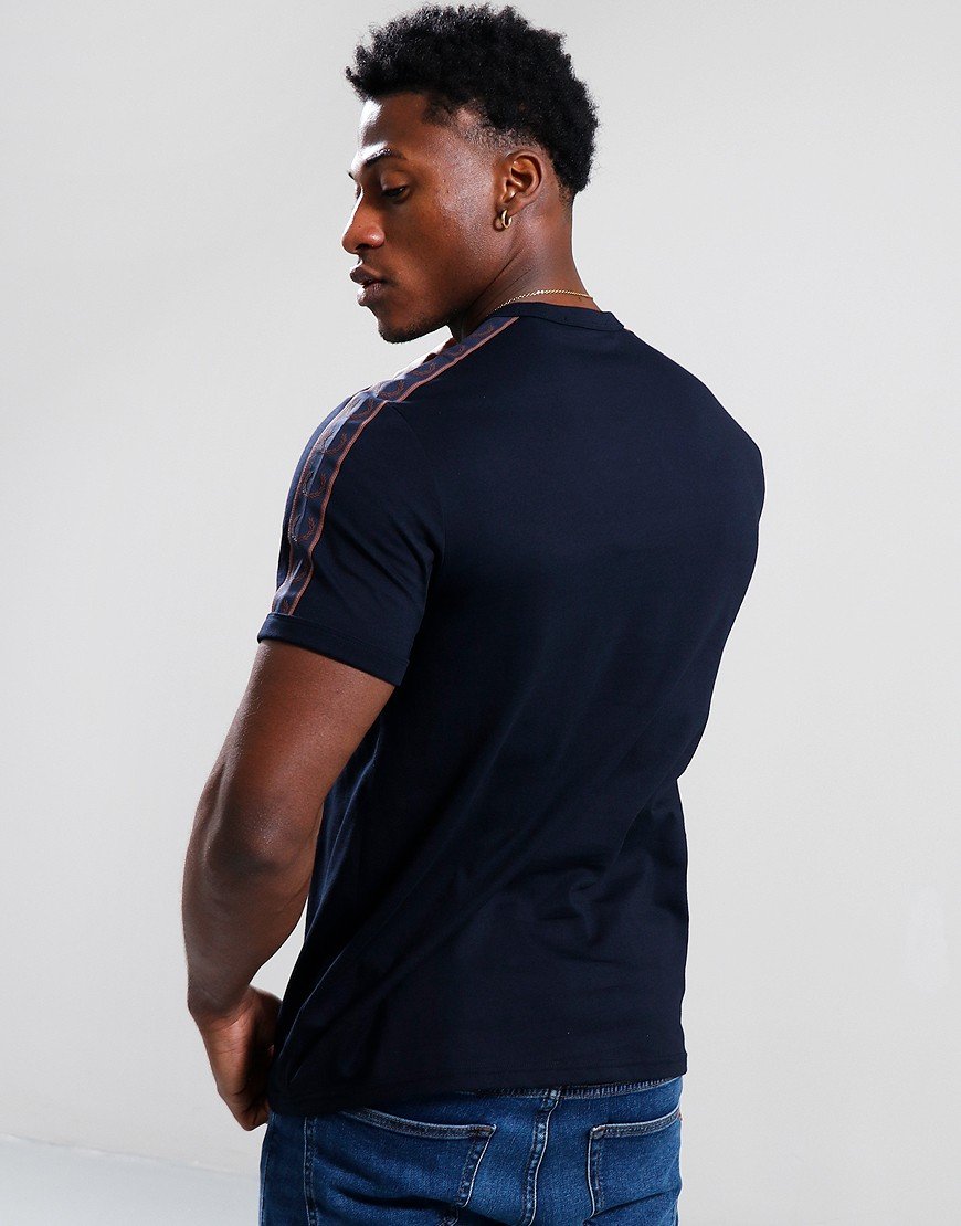 Fred Perry Contrast Tape Ringer T-Shirt Navy/Carrington Brick