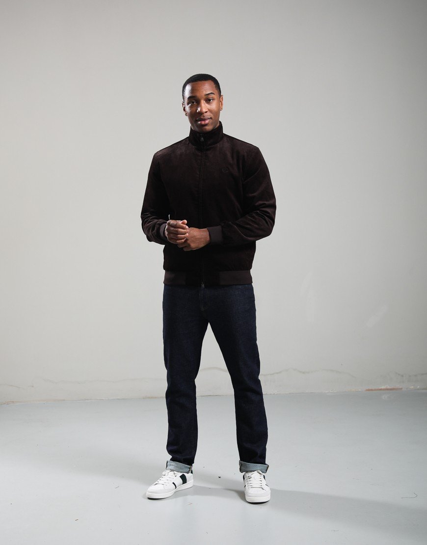 Fred Perry Cord Brentham Jacket Rich Brown