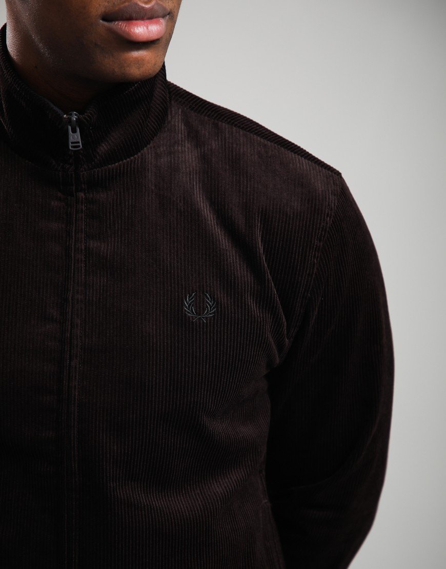 Fred Perry Cord Brentham Jacket Rich Brown