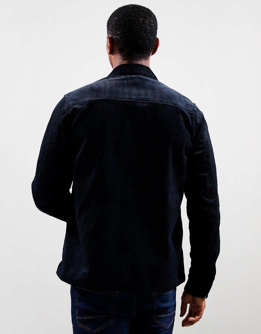 Fred Perry Cord Overshirt Navy