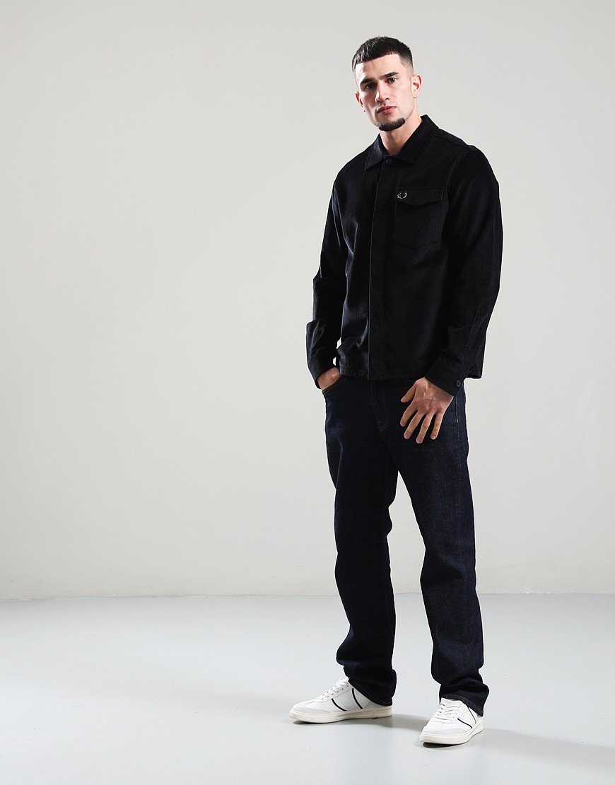 Fred Perry Corduroy Overshirt Black