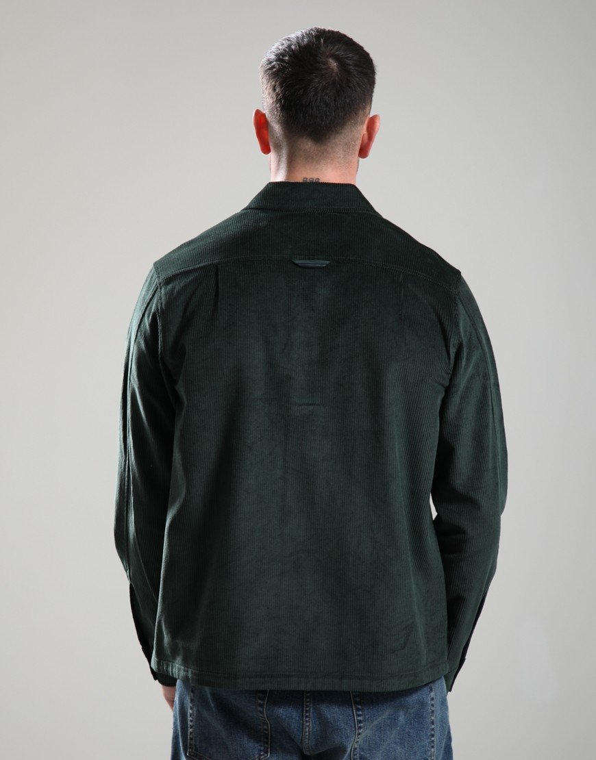 Fred Perry Corduroy Overshirt Court Green