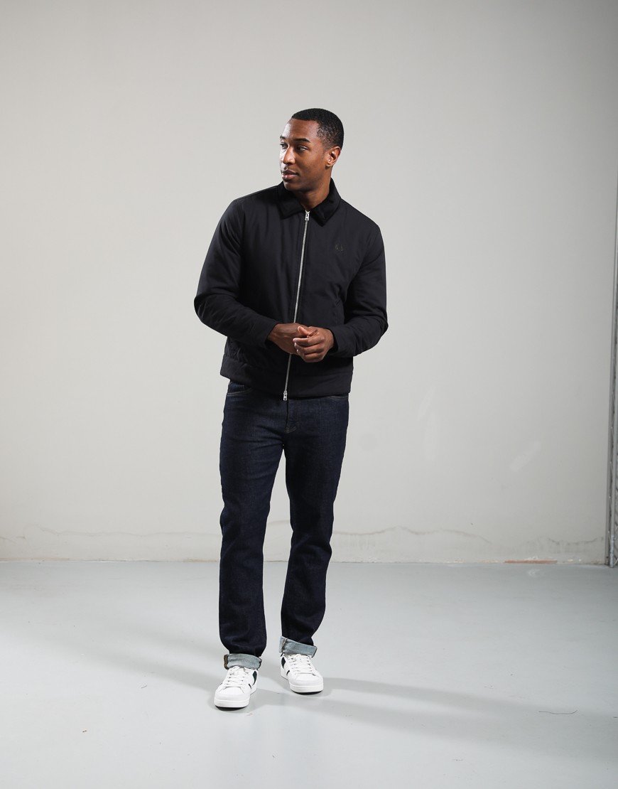 Fred Perry Cotton Caban Jacket Black