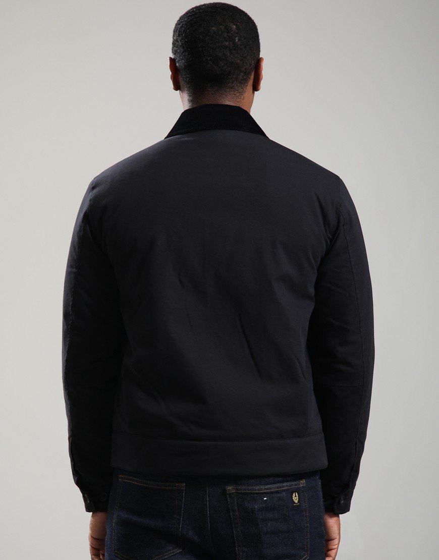 Fred Perry Cotton Caban Jacket Black