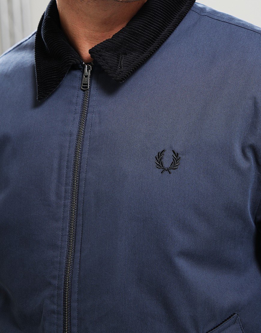 Fred Perry Cotton Caban Jacket Dark Airforce