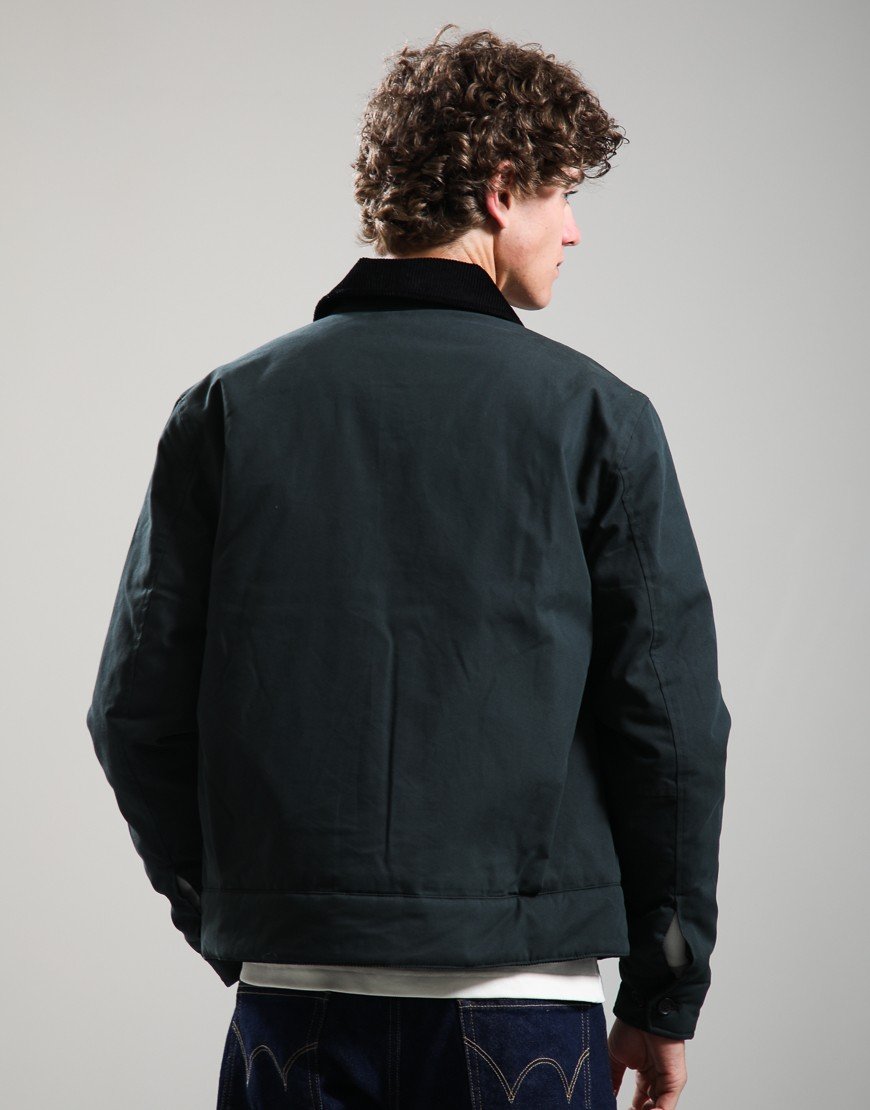 Fred Perry Cotton Caban Jacket Night Green