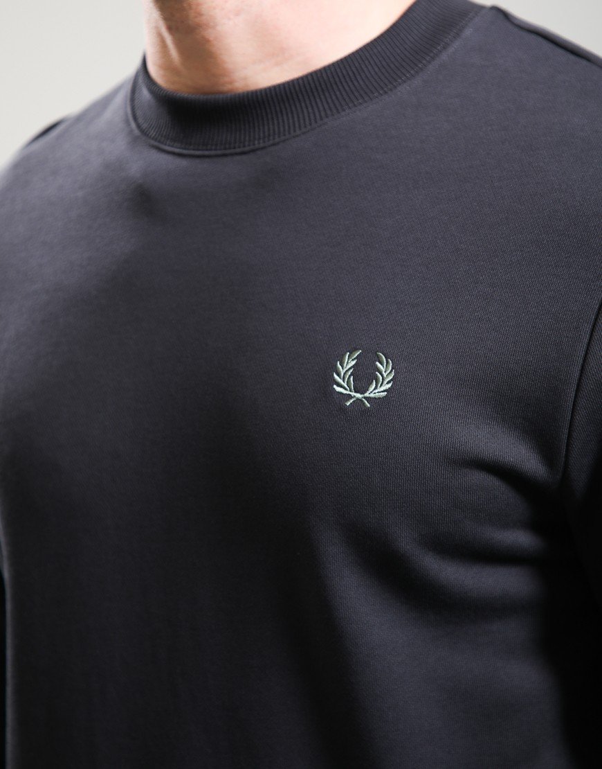Fred Perry Crew Neck Sweat Ancient Grey/Ecru/Sea Grass