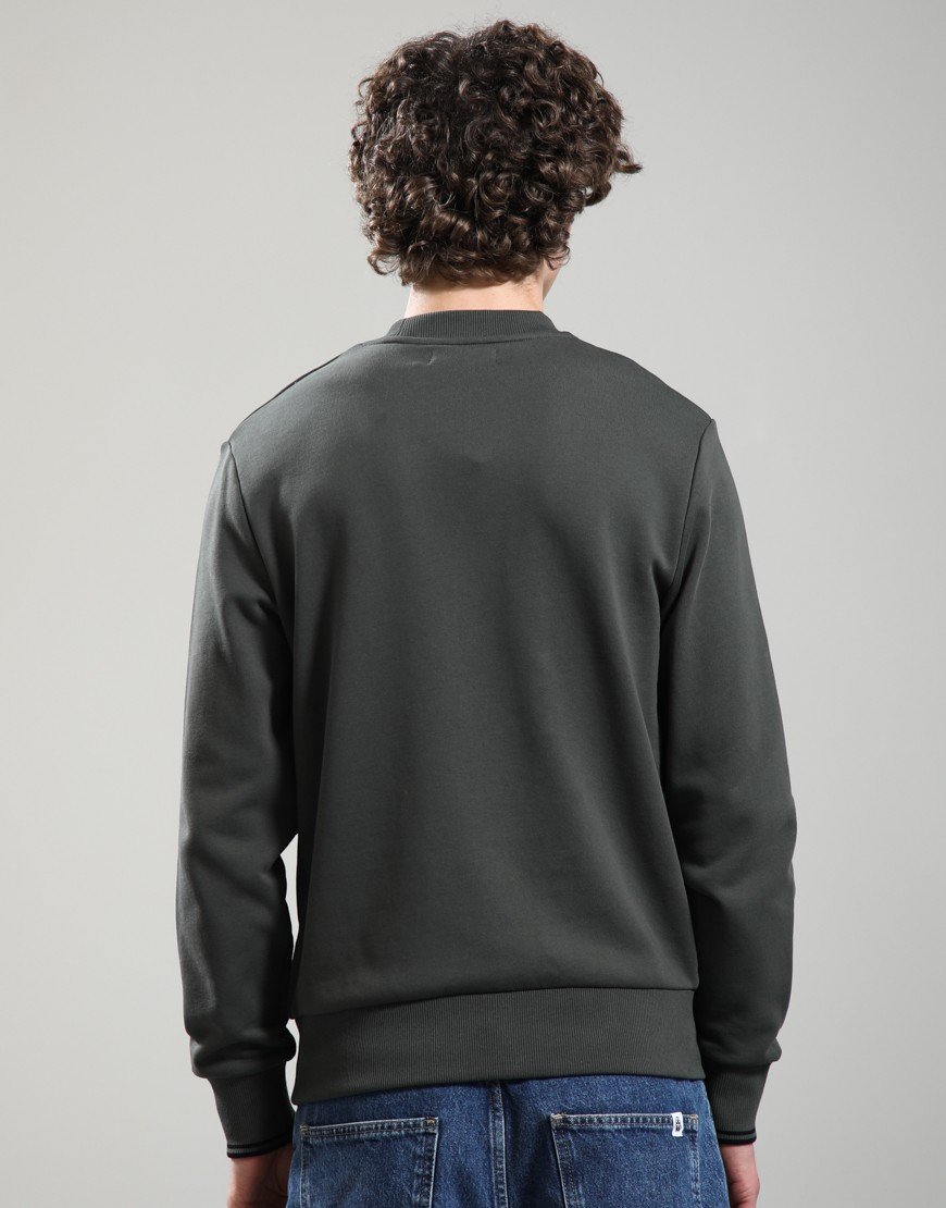 Fred Perry Crew Sweat Field Green/Black