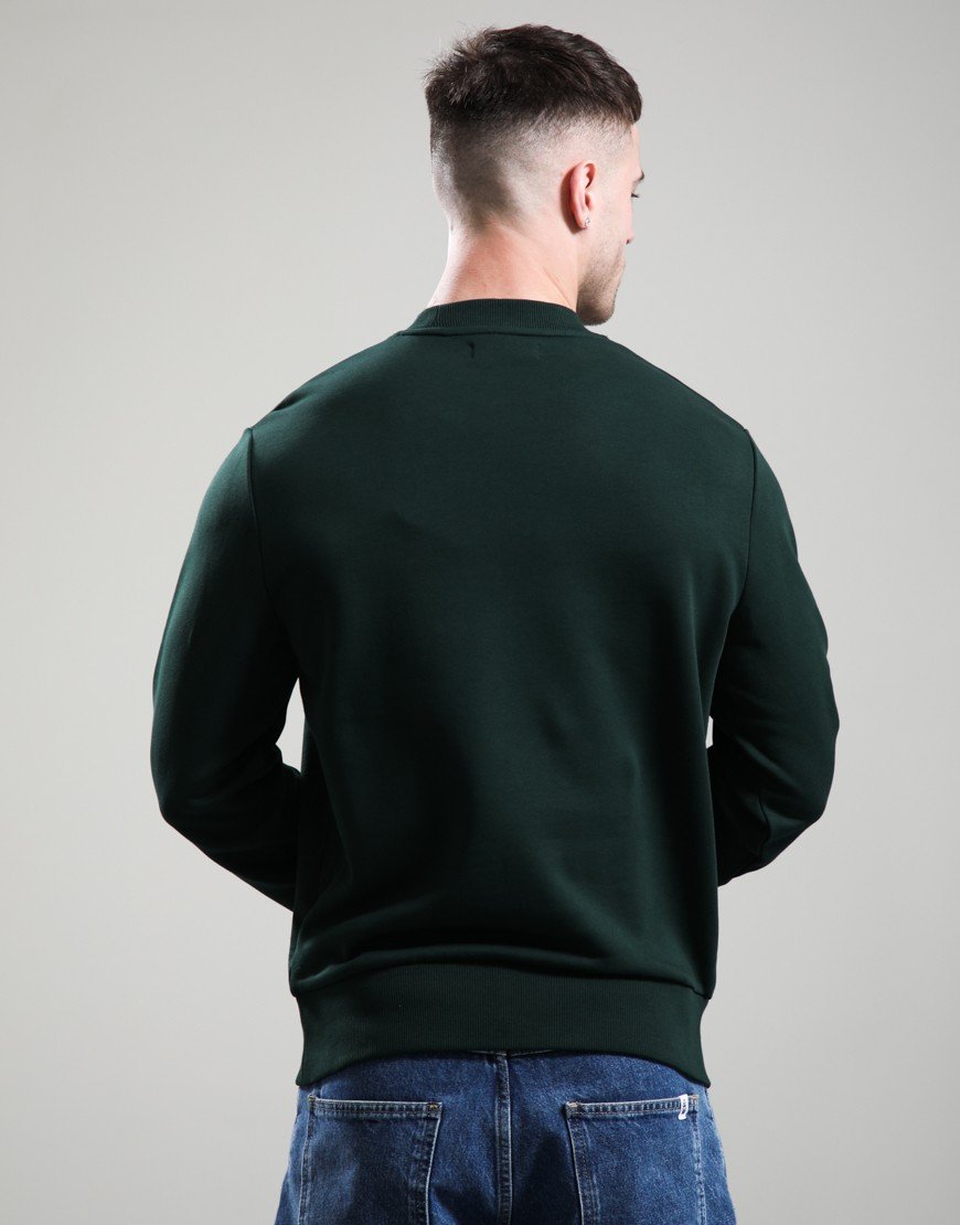 Fred Perry Crew Neck Sweat Grass Roots/Stockport Blue/Oxblood