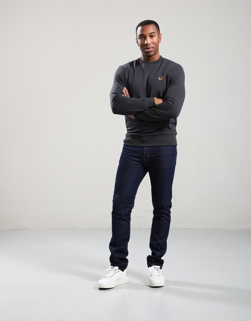 Fred Perry Crew Neck Sweatshirt Anchor Grey/Golden