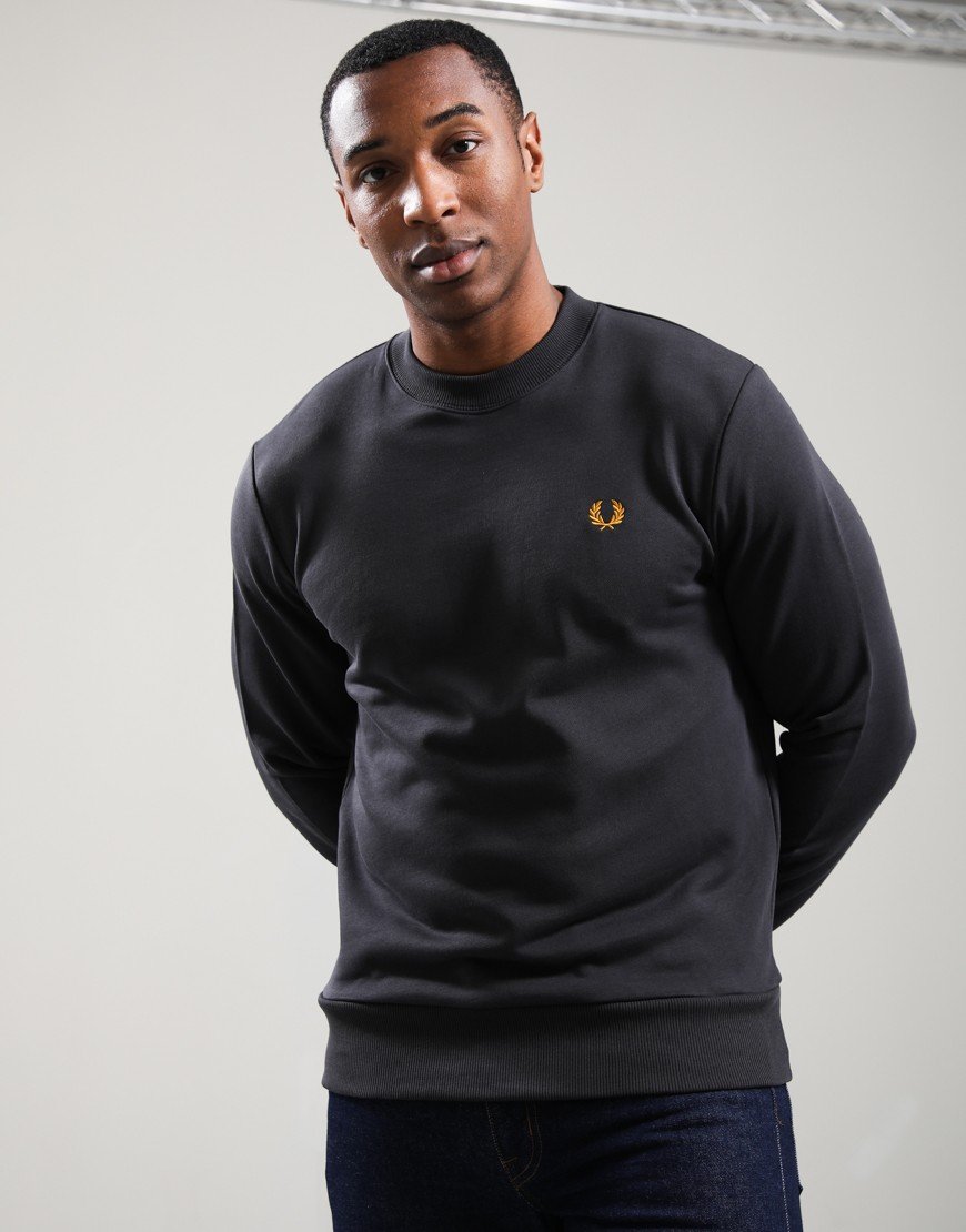 Fred Perry Crew Neck Sweatshirt Anchor Grey/Golden
