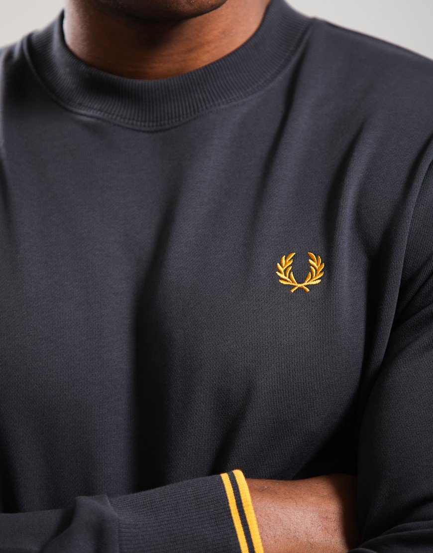 Fred Perry Crew Neck Sweatshirt Anchor Grey/Golden