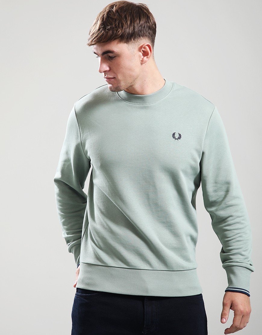 Fred Perry Crew Sweat Bayleaf