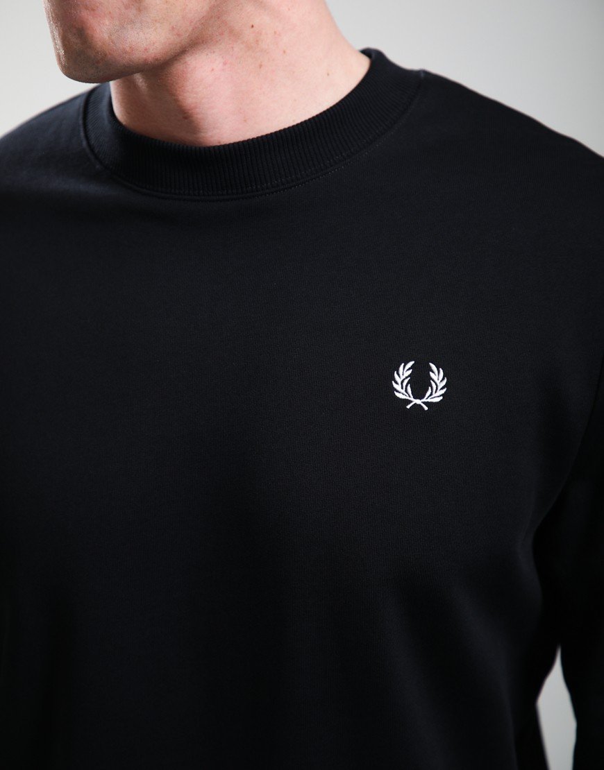 Fred Perry Crew Sweat Black