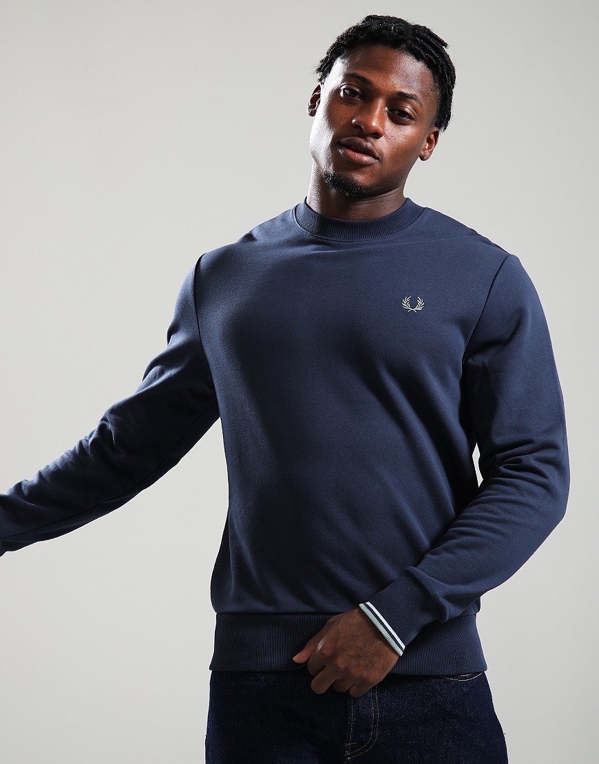 Fred Perry Crew Sweat Dark Airforce
