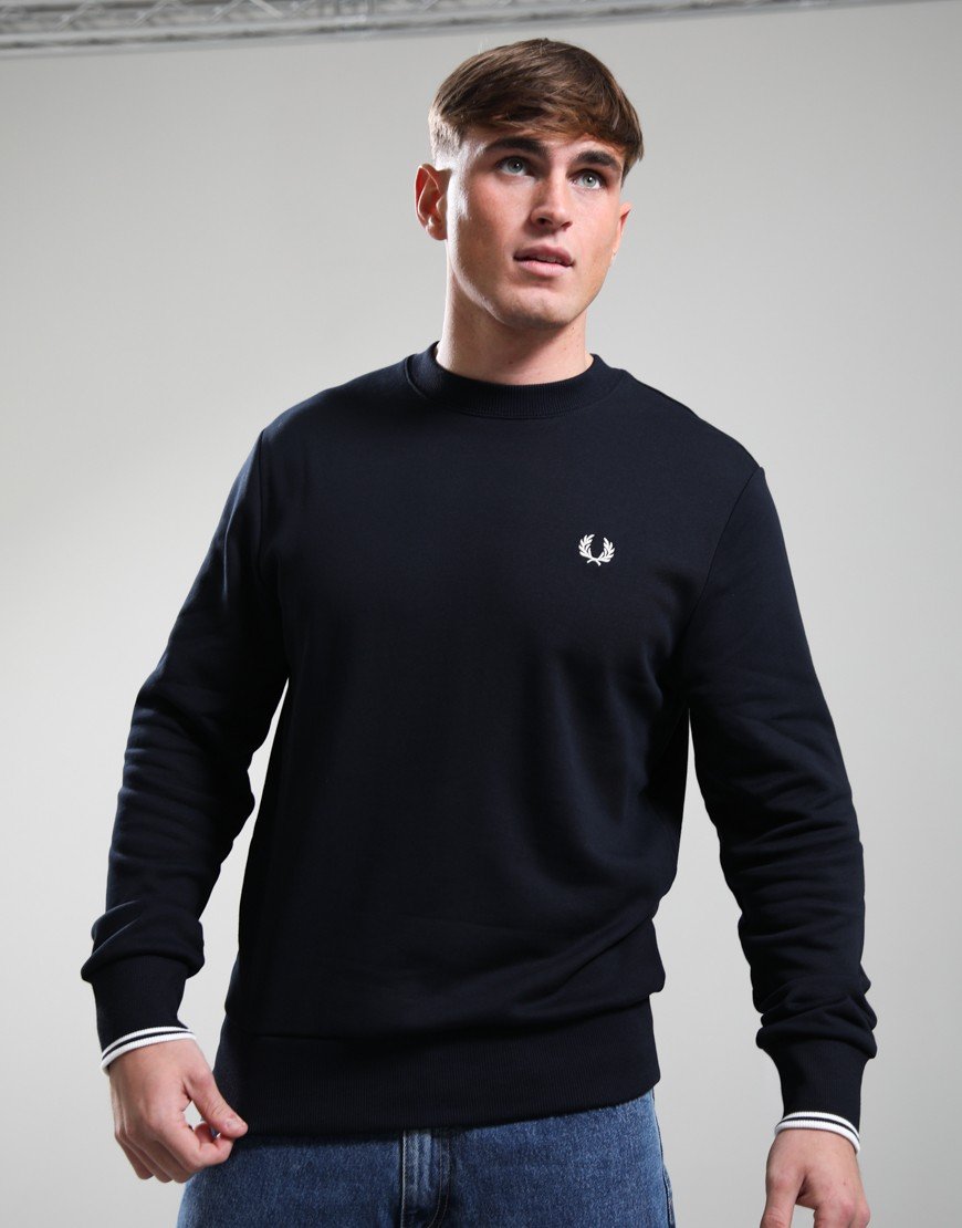 Fred Perry Crew Sweat Navy