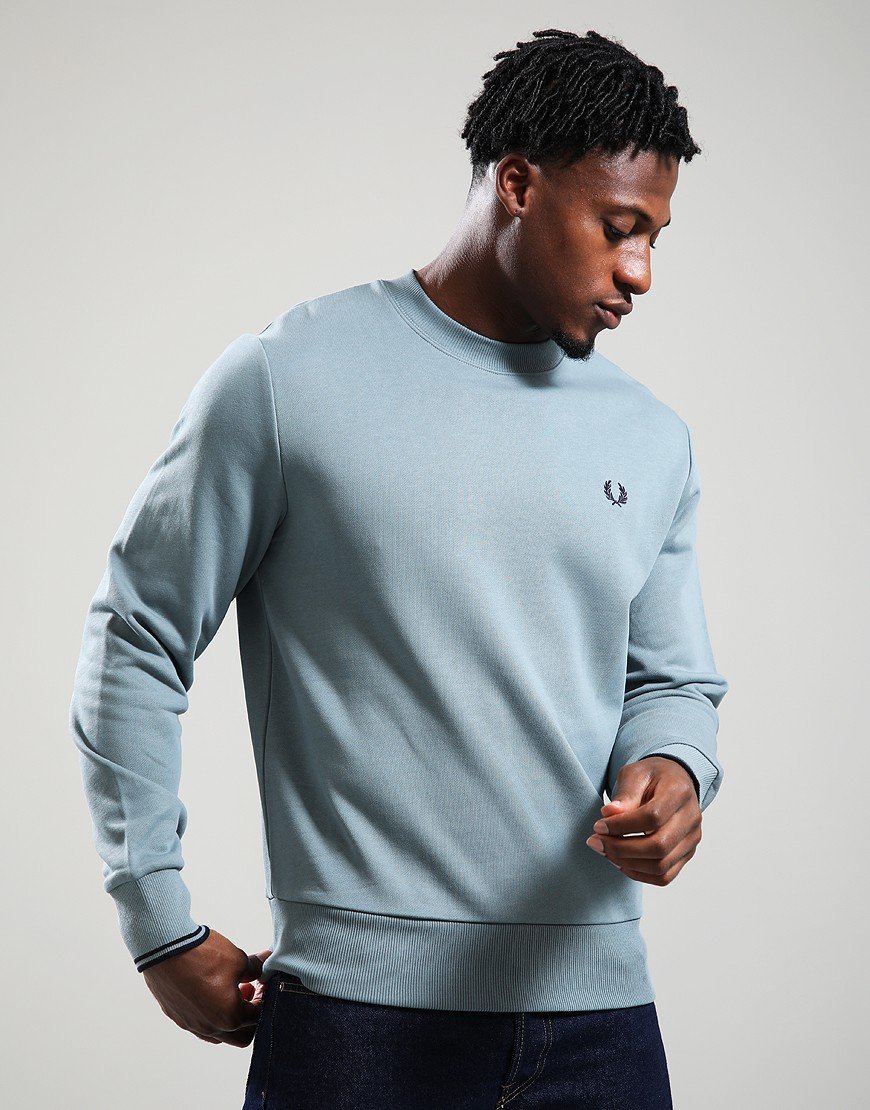 Fred Perry Crew Sweat Stockport Blue