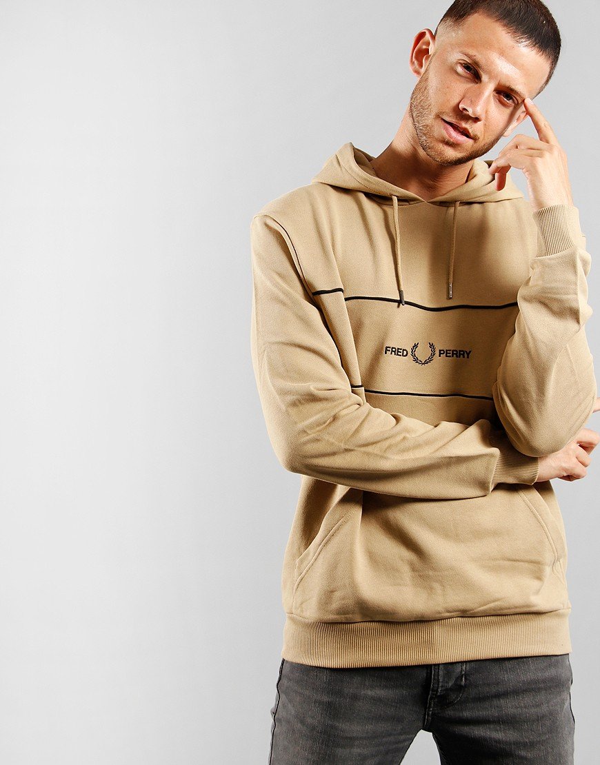 fred perry khaki hoodie