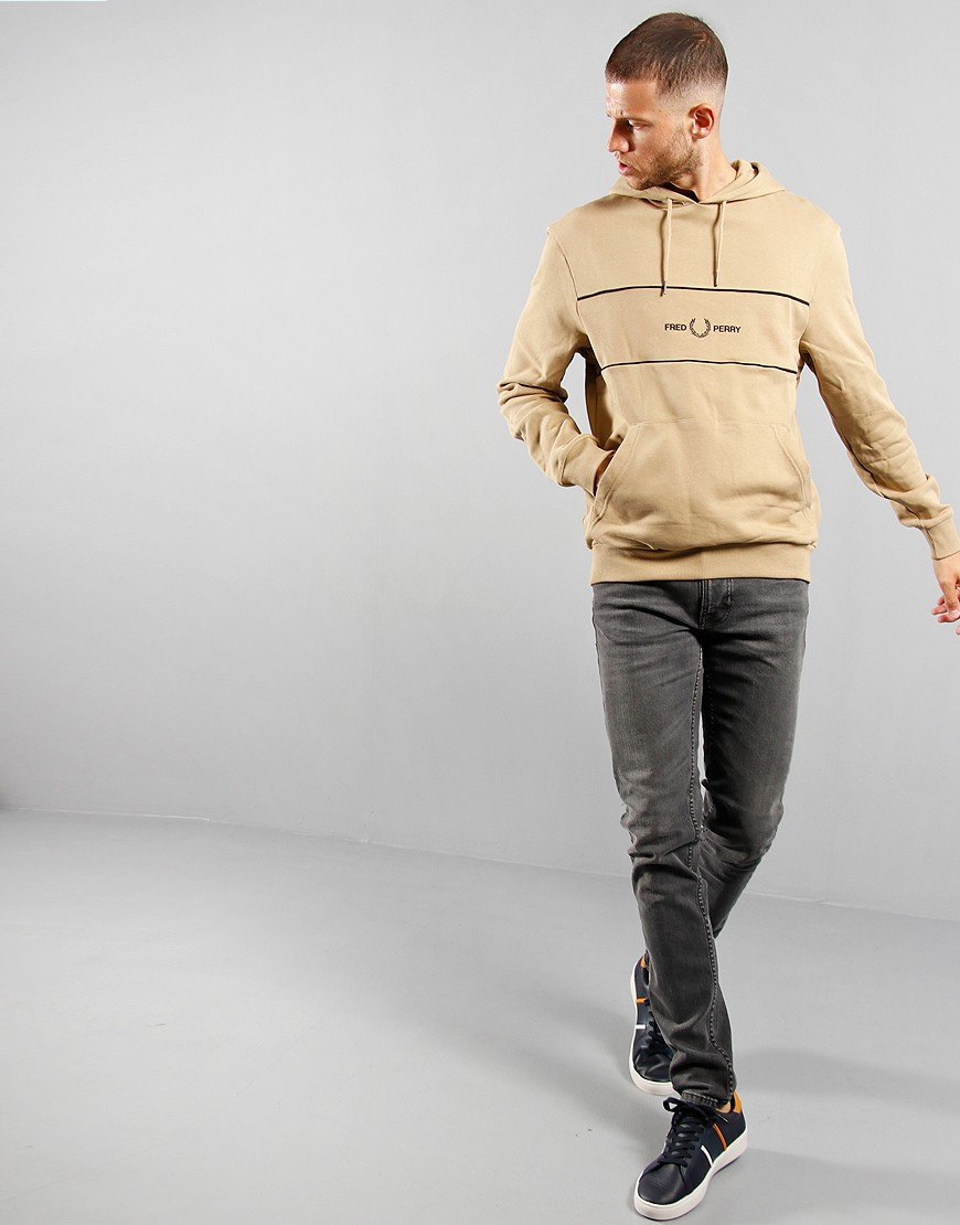 fred perry khaki hoodie