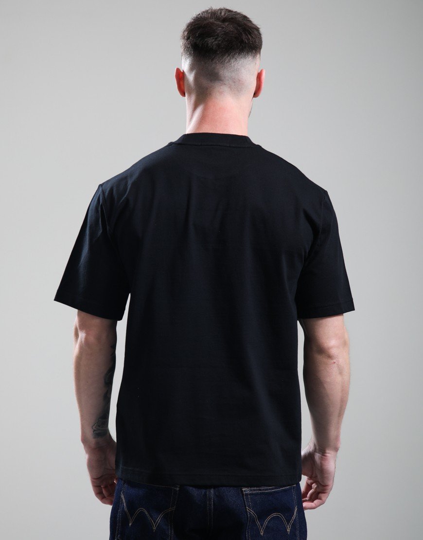 Fred Perry Embroidered Panel T-Shirt Black