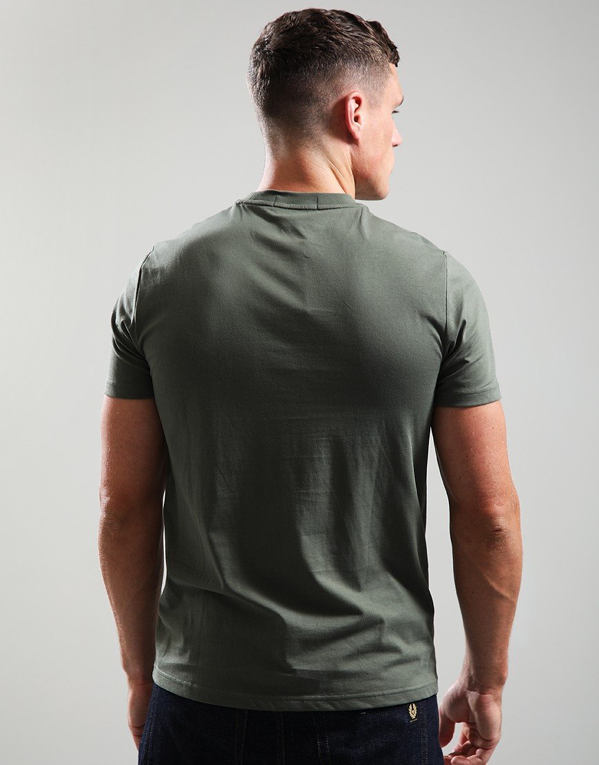 Fred Perry Embroidered T-Shirt Laurel Wreath Green 