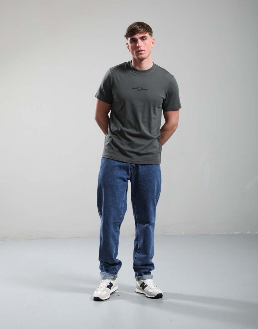 Fred Perry Embroidered T-Shirt Field Green