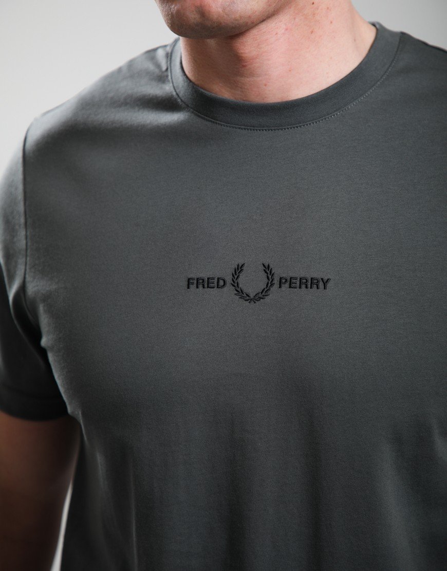 Fred Perry Embroidered T-Shirt Field Green