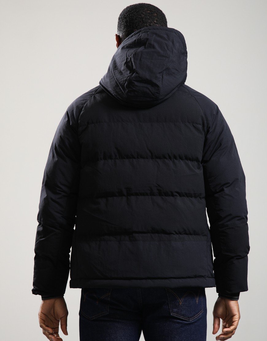 Fred Perry Fabric Block Padded Jacket Black
