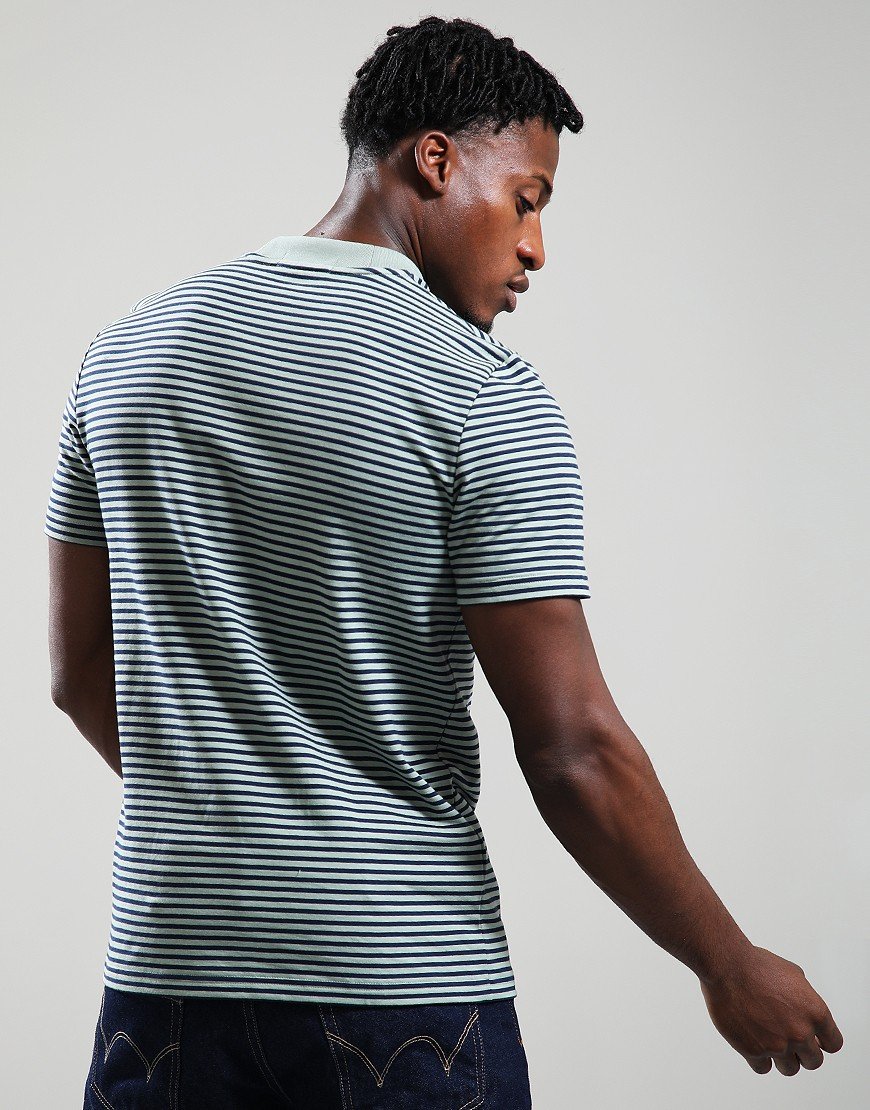 Fred Perry Fine Stripe T-Shirt Bayleaf