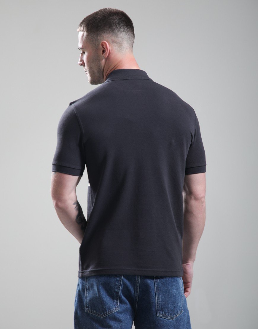Fred Perry Graphic Polo Shirt Anchor Grey
