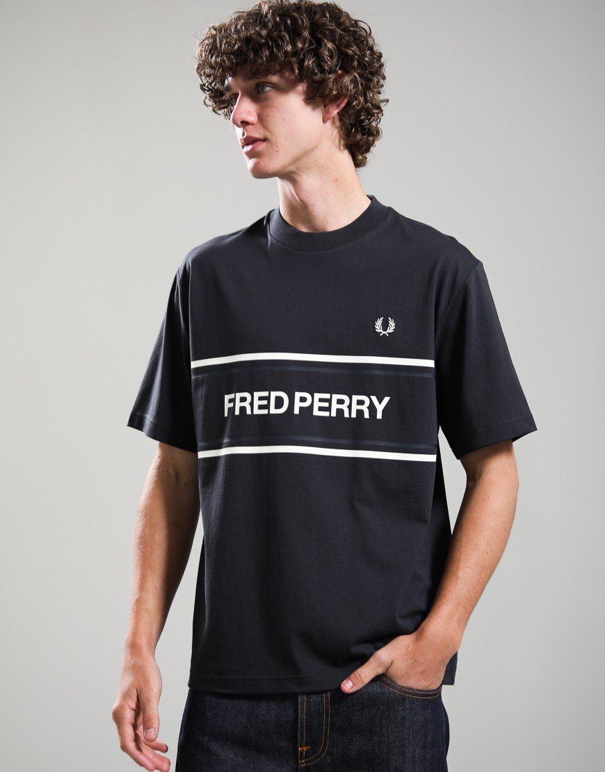 Fred Perry Graphic T-Shirt Anchor Grey