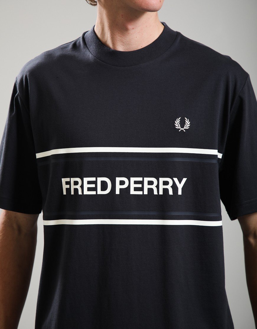 Fred Perry Graphic T-Shirt Anchor Grey