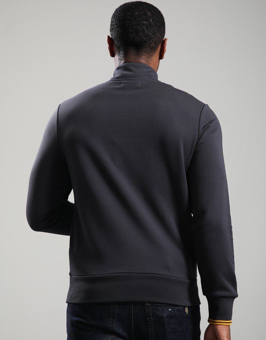 Fred Perry Half Zip Sweatshirt Anchor Grey/Golden