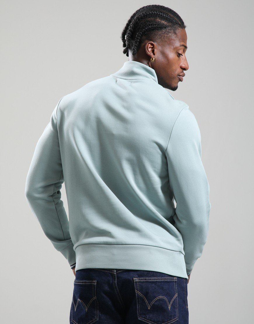 Fred Perry Half Zip Sweat Silver Blue/Dark Airforce