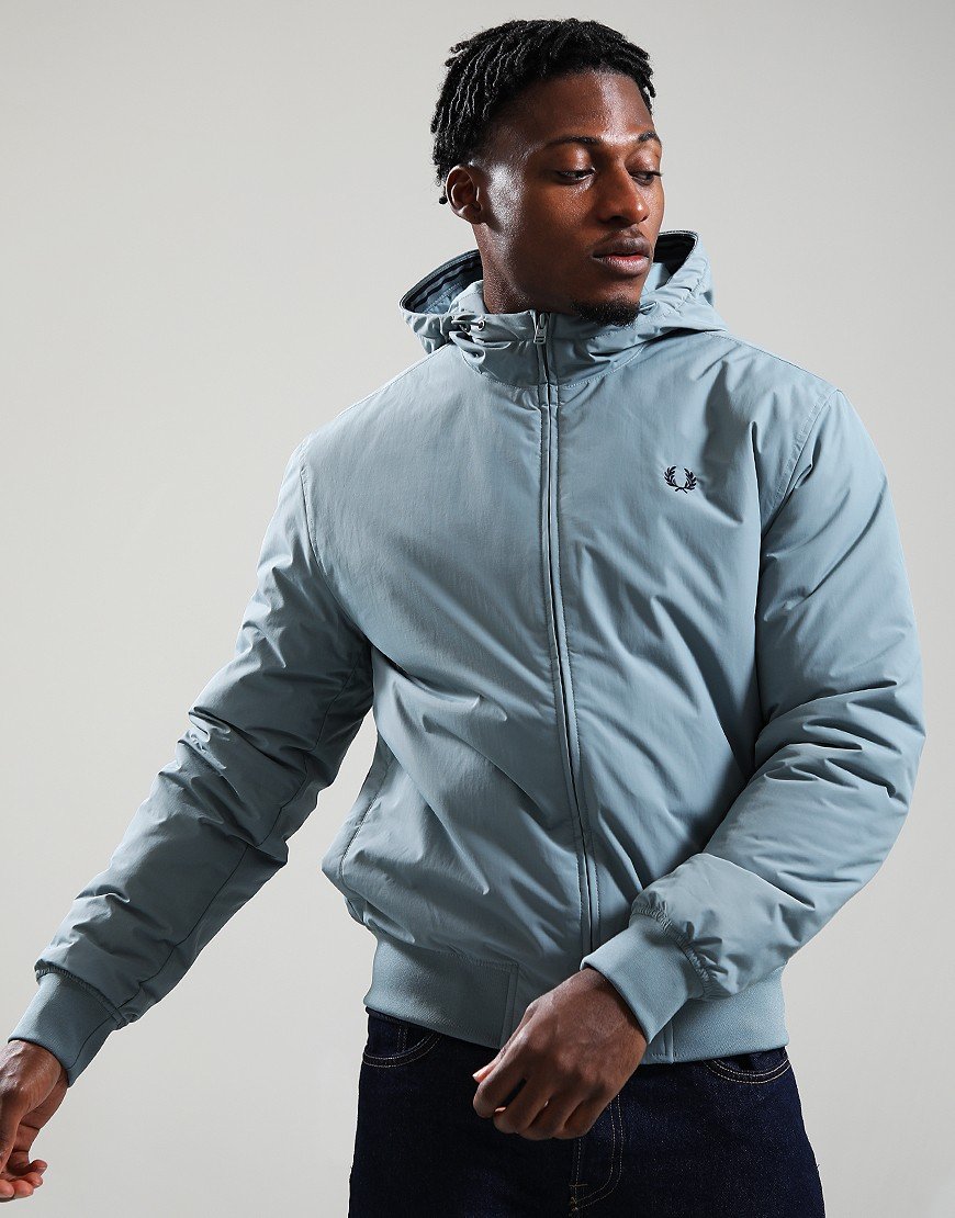 Fred Perry Hooded Brentham Jacket Stockport Blue