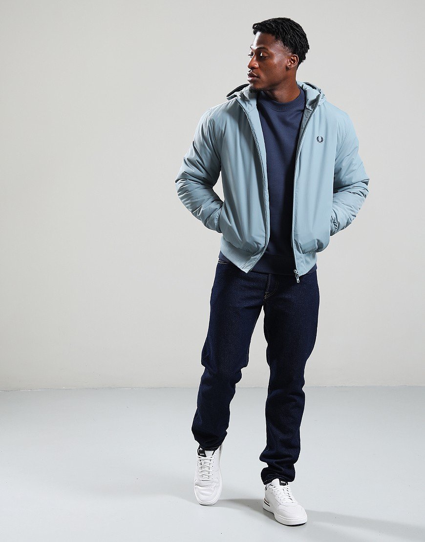 Fred Perry Hooded Brentham Jacket Stockport Blue