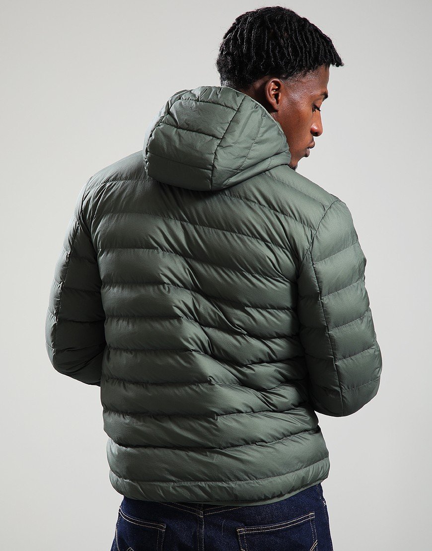 Fred Perry Hooded Insulated Jacket Laurel Wreath Green