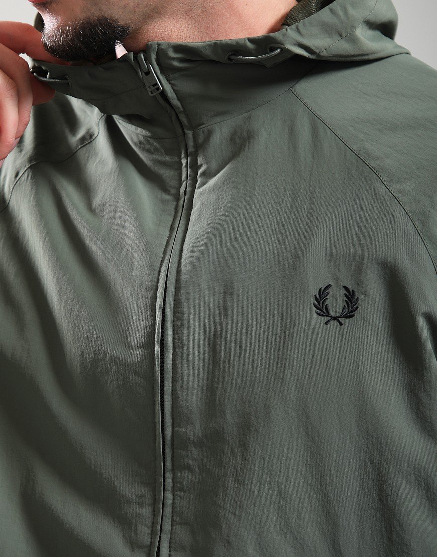 Fred Perry Hooded Shell Jacket Laurel Wreath Green