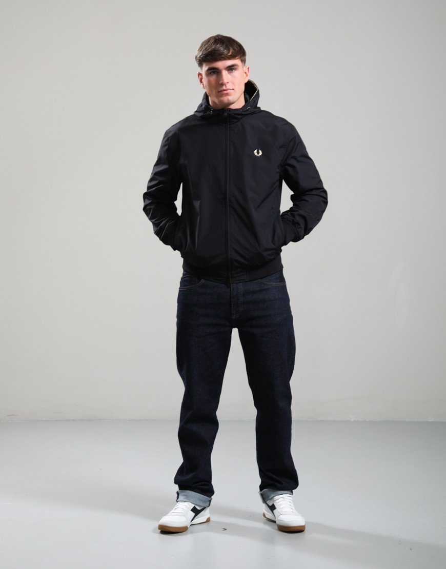 Fred Perry Hooded Brentham Jacket Black