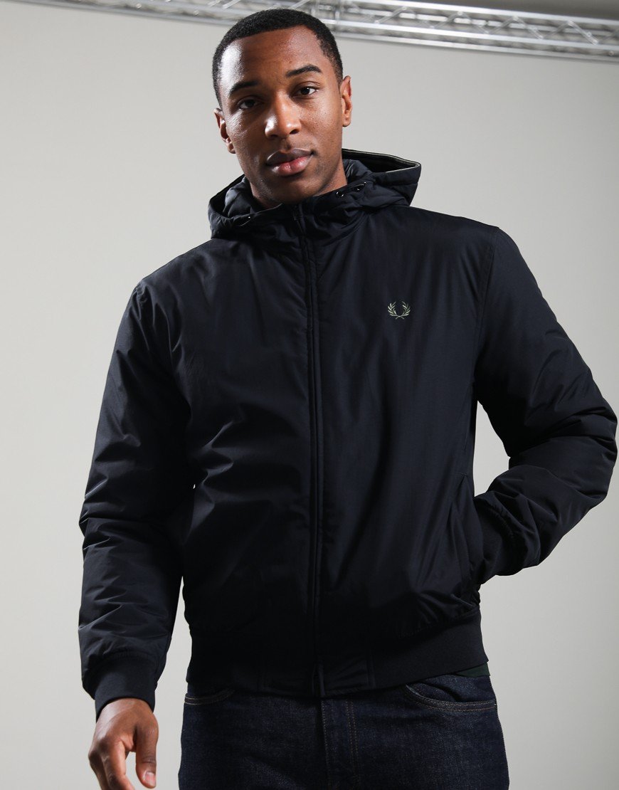 Fred Perry Hooded Brentham Jacket Black