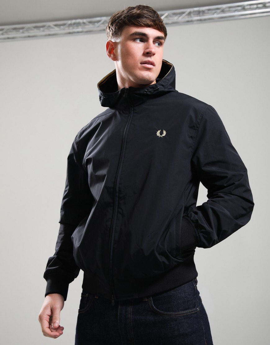 Fred Perry Hooded Brentham Jacket Black
