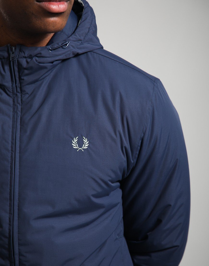 Fred Perry Hooded Brentham Jacket Dark Airforce