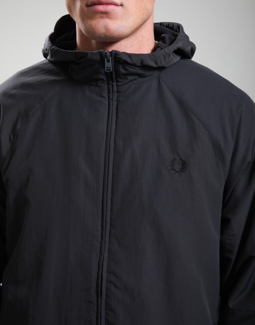Fred Perry Hooded Shell Jacket Anchor Grey
