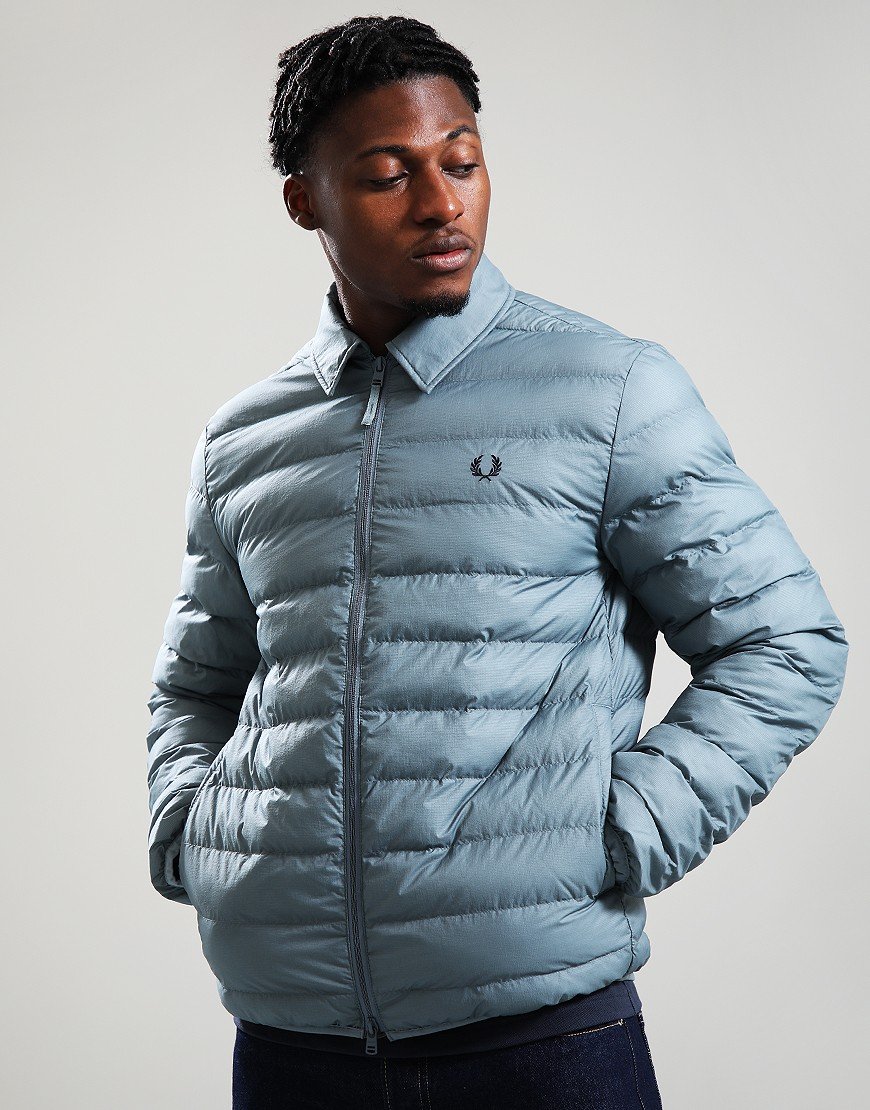 Fred Perry Collared Insulated Jacket Stockport Blue