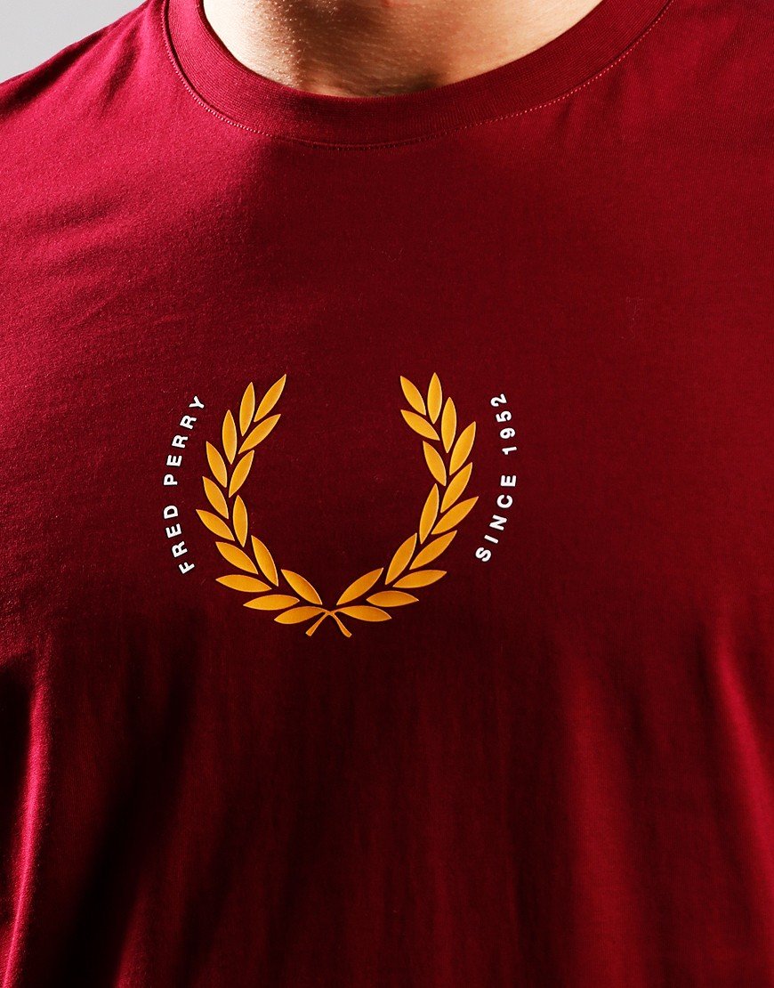Fred Perry Laurel Wreath T-Shirt Tawny Port