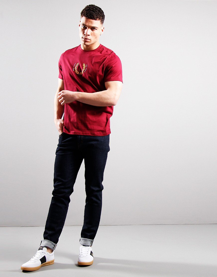 Fred Perry Laurel Wreath T-Shirt Tawny Port