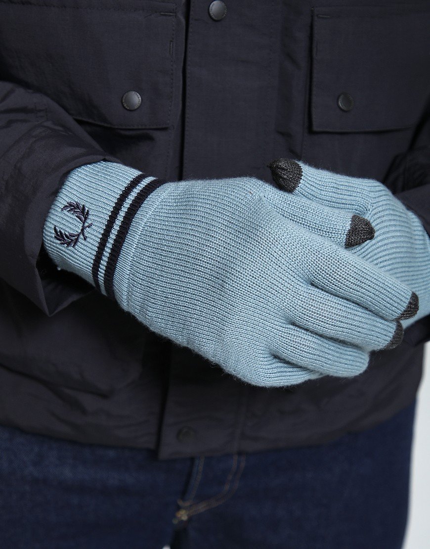 Fred Perry Merino Gloves Blue/Navy