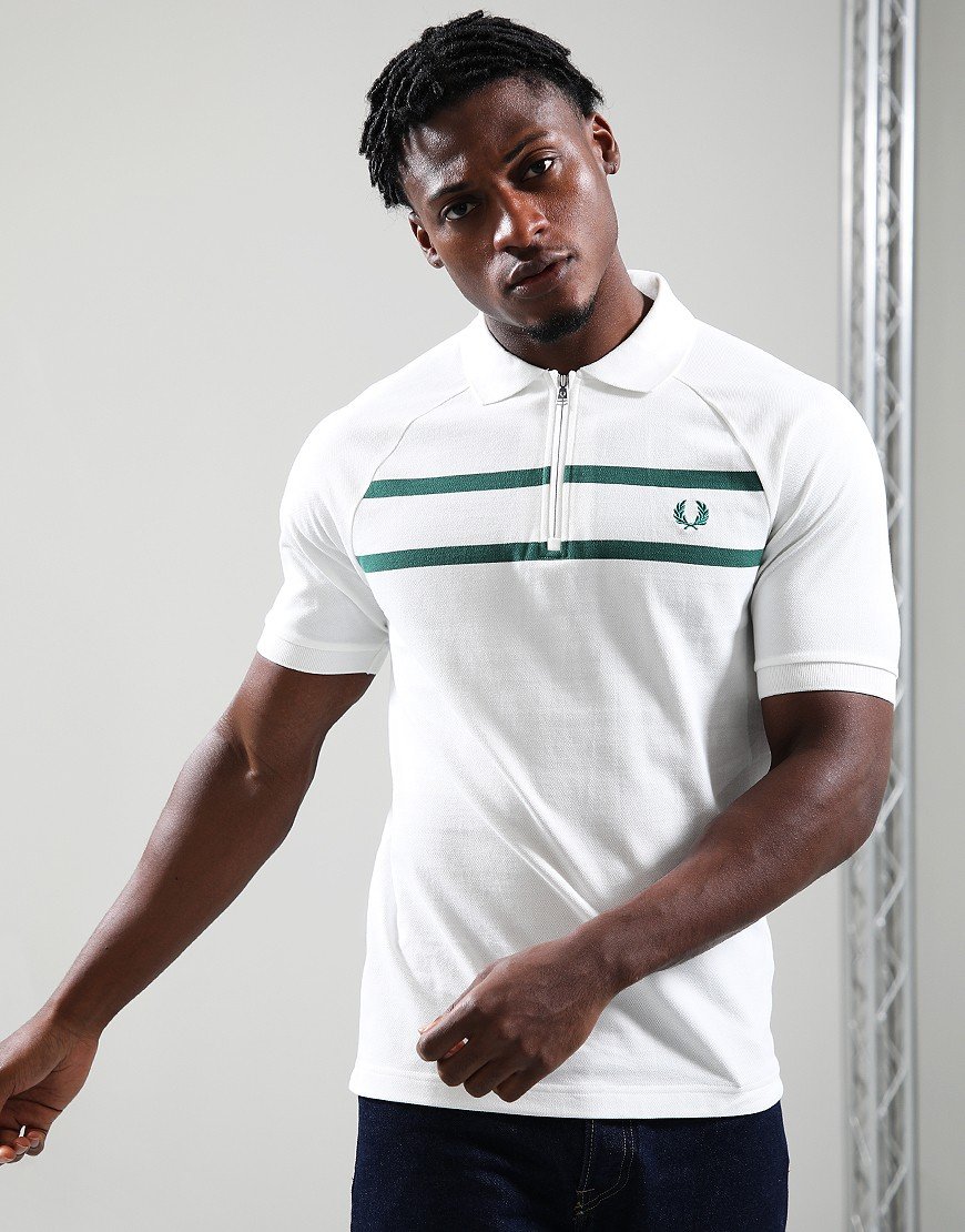 Fred Perry On Court Polo Shirt Snow White